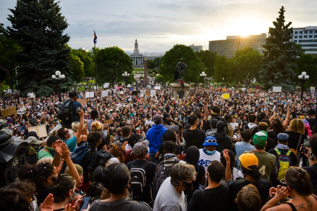 Protests Continue At Capitol In Denver In Aftermath To Death Of George Floyd 