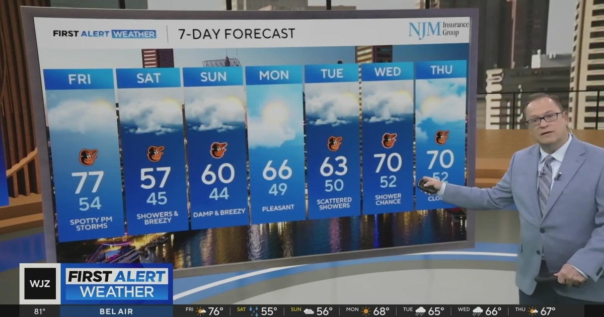 Rain chances move in to Maryland for the weekend - CBS Baltimore
