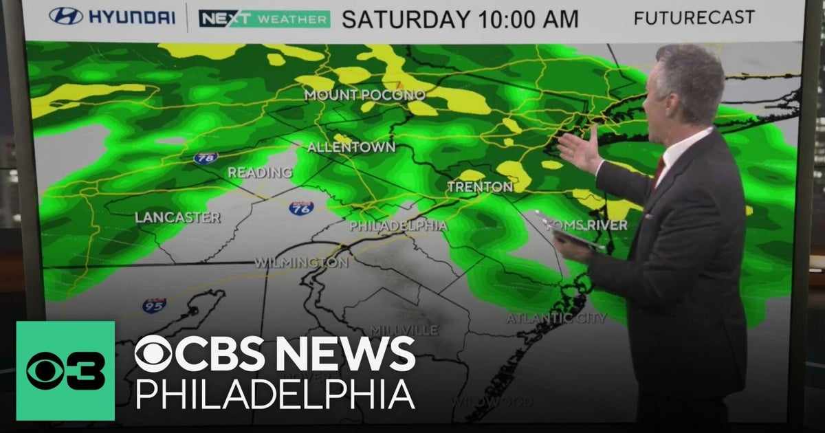 Warm Thursday in Philly region, rain on the way this weekend - CBS ...