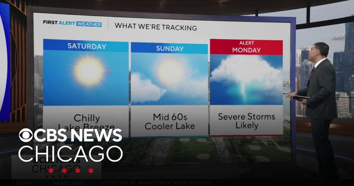 Chicago weather: cooler air moving in for weekend - CBS Chicago