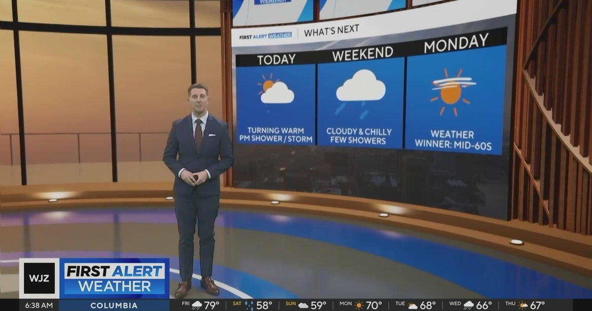 Warm Friday in Maryland before rain returns to start weekend - CBS ...