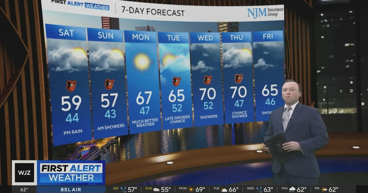 Rainy weather in Maryland this weekend - CBS Baltimore
