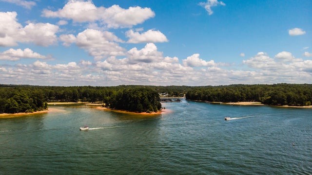 Aerial view of Lake allatoona in Georgia 