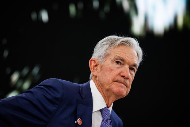 Federal Reserve Chair Jerome Powell arrives astatine  IMF office  successful  Washington, D.C., connected  Friday, April 17, 2026. 