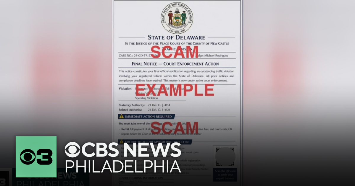 Texting scam demanding payment for overdue traffic violations targets Delaware cellphones