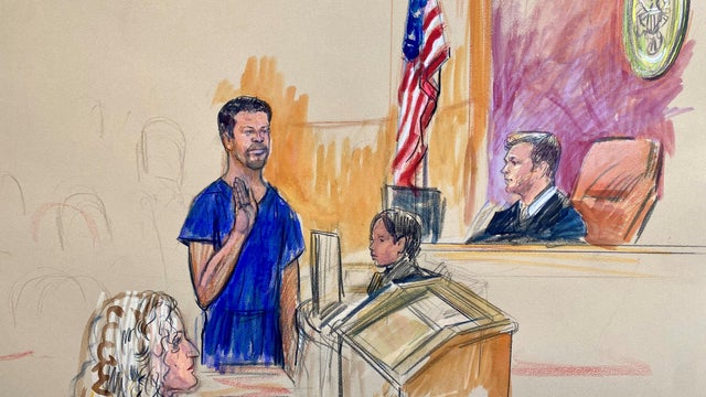 Court sketch of Cole Tomas Allen's arraignment 