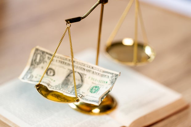 close-up view courtroom judge justice court lawyer's desk Legal office. 