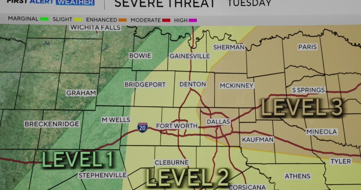 Severe storm threat returns to North Texas with hail, wind and tornado ...