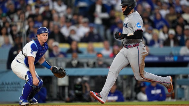 Marlins Dodgers Baseball 
