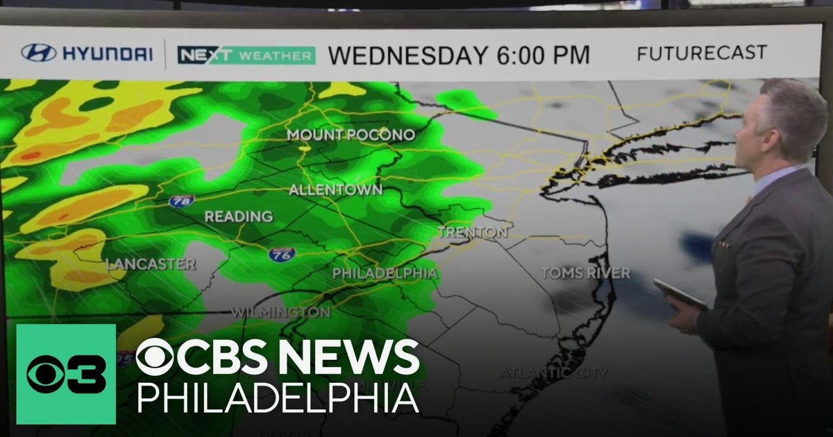When will rain arrive in Philadelphia region Wednesday? - CBS Philadelphia