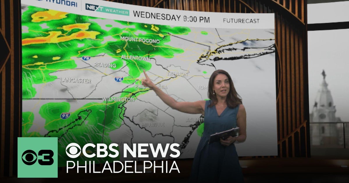 Rain coming to the Philadelphia area Wednesday afternoon and evening ...