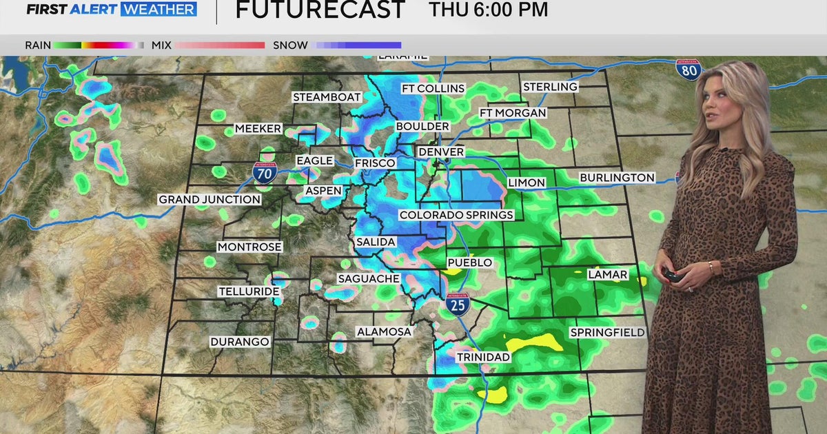 Chances for heavy rain and snow coming to Denver and Colorado - CBS ...