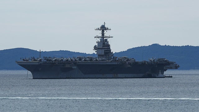 The USS Gerald R. Ford arrived in Split, Croatia, as part of a planned visit and technical maintenance, March 29, 2026. 
