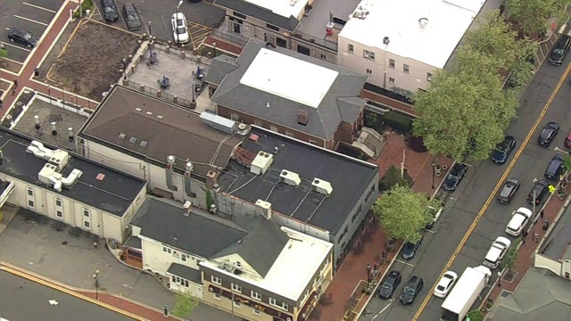 Aerial view of Freehold Public Library 