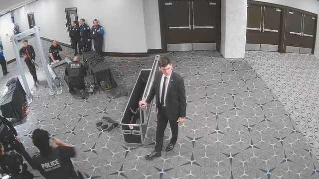 Surveillance video of suspect Cole Allen 