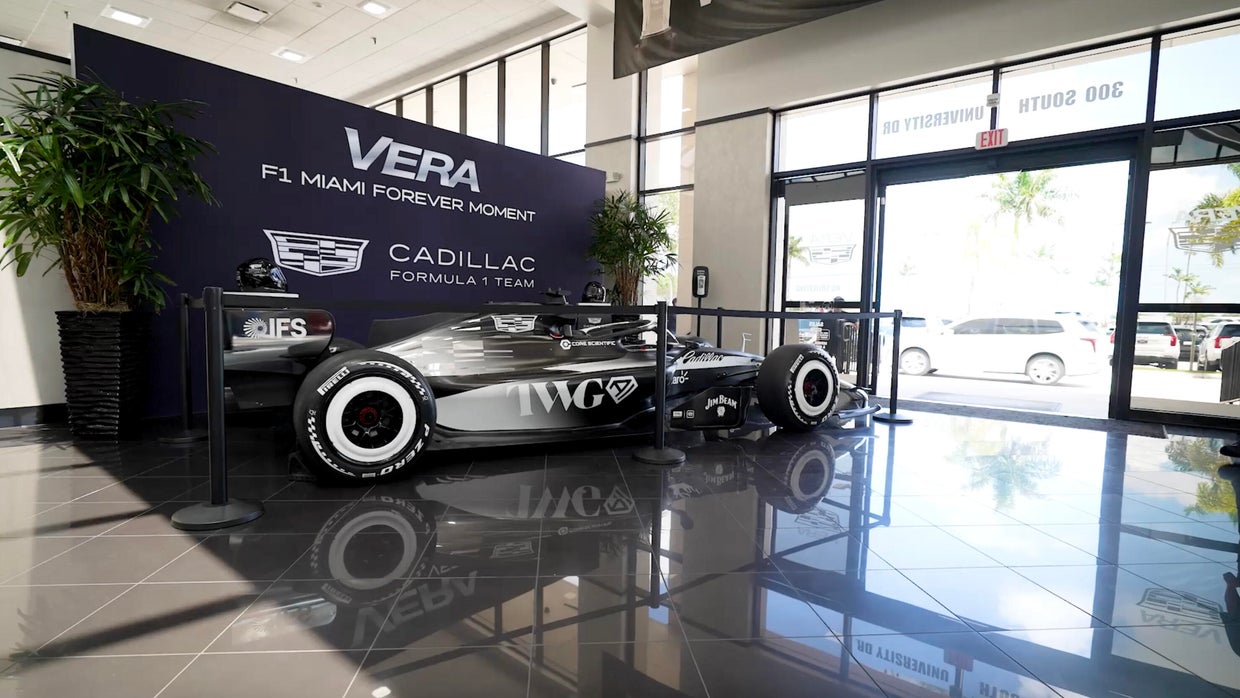 Cadillac's special F1 car livery displayed ahead of Miami Grand Prix ...