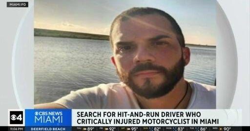 Miami police ask public’s help in search for hit-and-run driver critically injuring motorcyclist