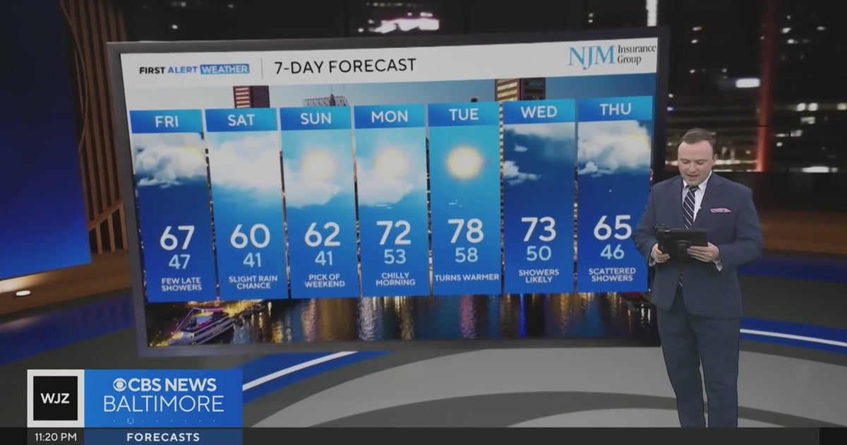 Wet weather possible Friday in Maryland - CBS Baltimore