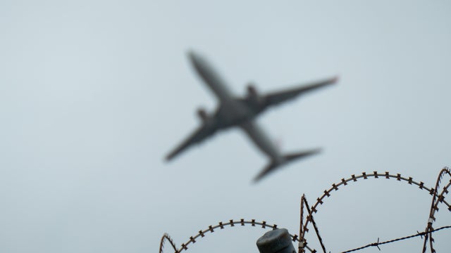 Plane Security Fence Flying 