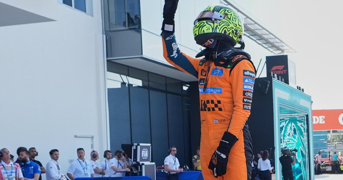 Reigning F1 champion Lando Norris wins pole for the Miami Grand Prix sprint race