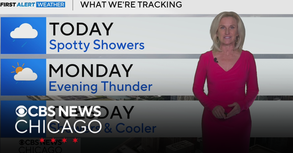 Warmer temps with spotty showers for Sunday in Chicago - CBS Chicago
