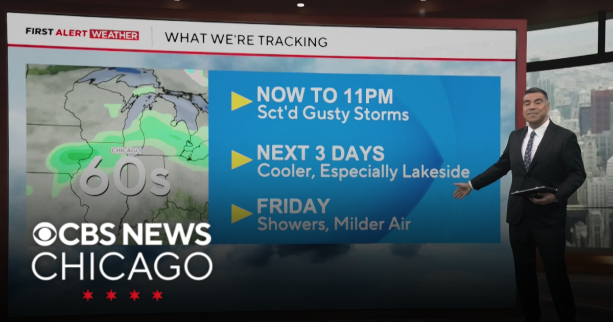 Storm chance Monday evening for Chicago area - CBS Chicago