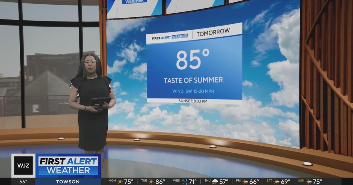 Warm Tuesday in Maryland followed by mid-to-late week showers - CBS ...