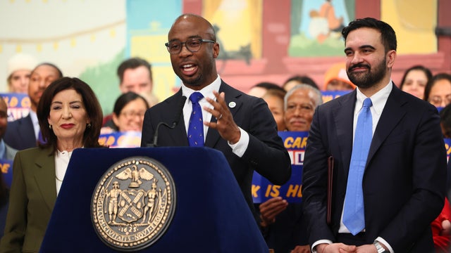 New York Governor Hochul And New York Mayor Mamdani Make Child Care Announcement 