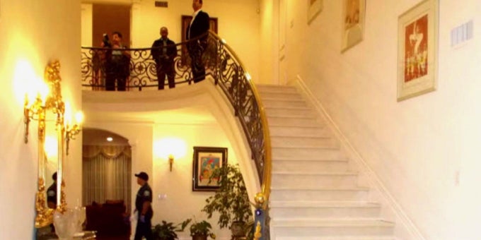 A widow is found dead below a staircase in her Beverly Hills mansion &ndash; detectives search for answers 
