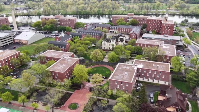 An aerial view of Rutgers University&ndash;New Brunswick 