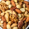 Nuts in a bowl close up 