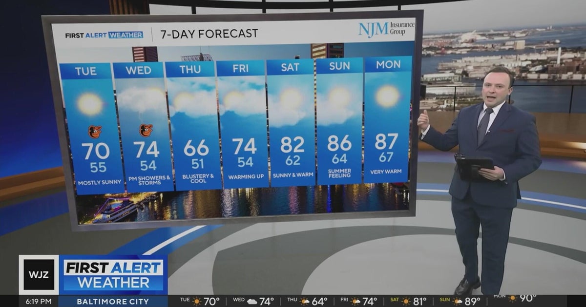 Sunny on Tuesday in Maryland ahead of mid-week rain - CBS Baltimore