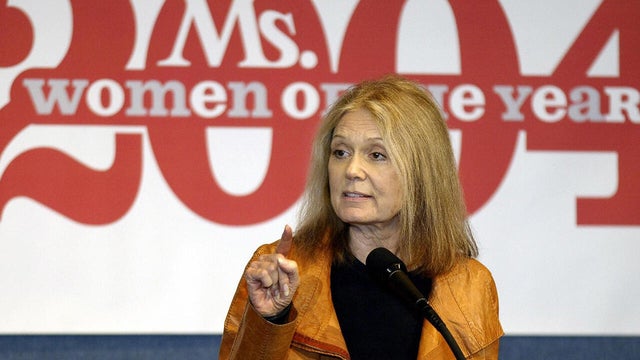 Gloria Steinem delivers remarks at the Ms. Magazine Women of the Year awards ceremony at the National Press Club in Washington, D.C., Dec. 6, 2004. 