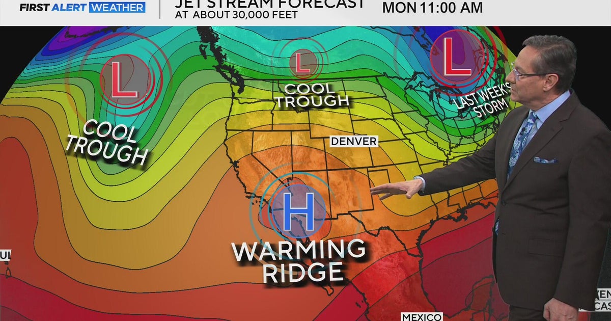 Prolonged warming trend with a few small chances for rain - CBS Colorado