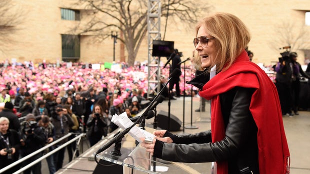 Gloria Steinem speaks at a rally during the Women's March on Washington, Jan. 21, 2017, in Washington, D.C.