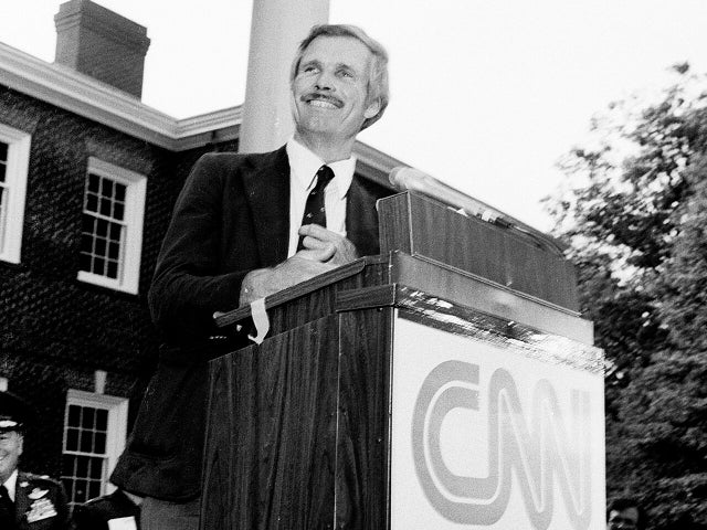 Ted Turner At CNN Launch 