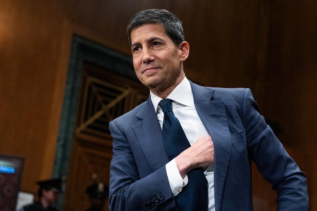 Kevin Warsh, nominee for president  of the Federal Reserve, arrives for his Senate confirmation proceeding  connected  Tuesday, April 21, 2026. 