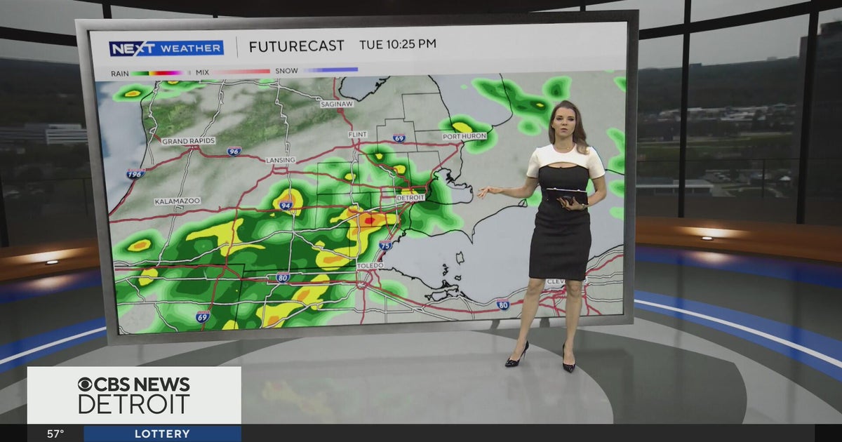 Showers and storms move in tonight. - CBS Detroit