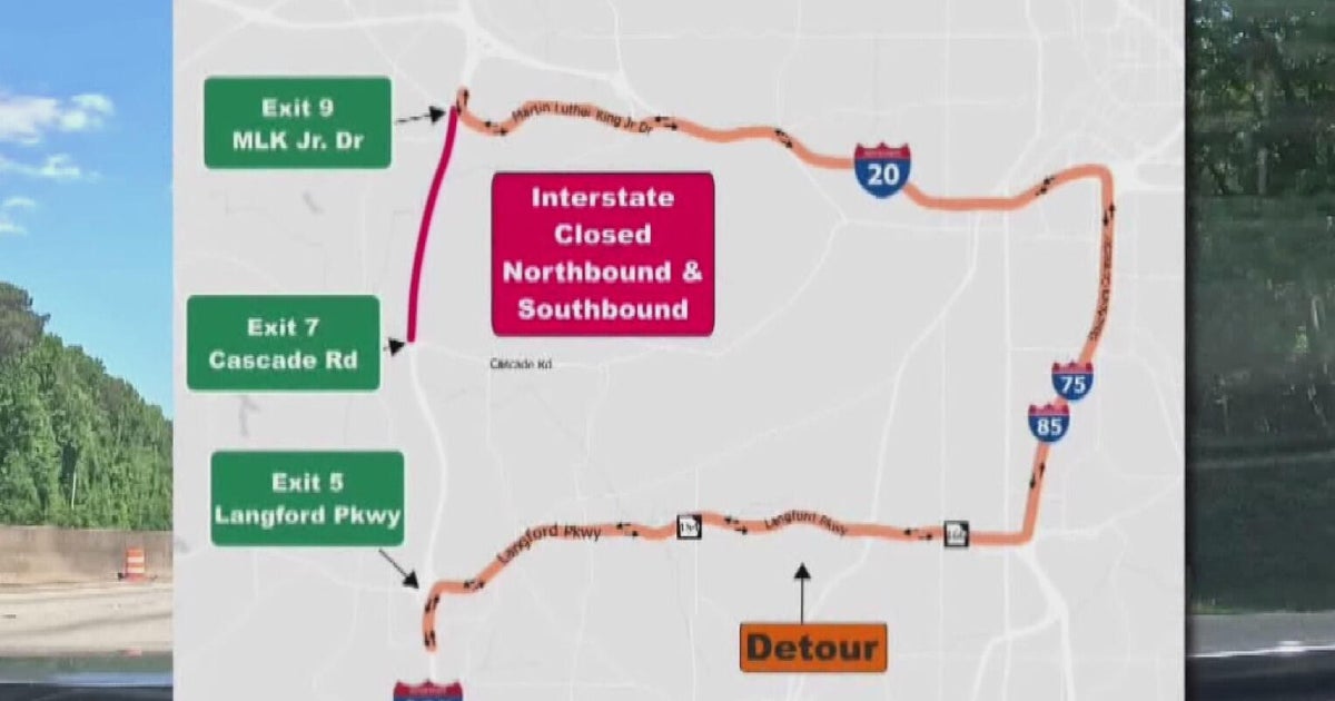 Major I-285 road closure: Expect heavy traffic this weekend - CBS Atlanta