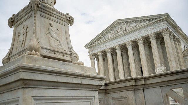 The Supreme Court is seen in Washington, D.C., on Monday, April 20, 2026. 