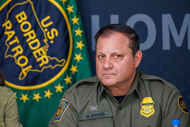 U.S. Border Patrol Chief Mike Banks at a roundtable in Brownsville, Texas, on Jan. 7, 2026. 