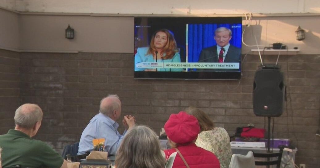 Some voters attend California's governor's debate watch party in Menlo Park