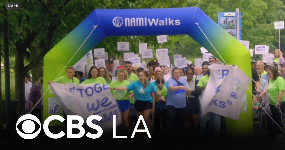 U.S. Olympian Jordan Chiles speaks at NAMIWalks Los Angeles County