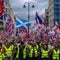 Thousands march in "Unite the Kingdom," far-right rally in central London