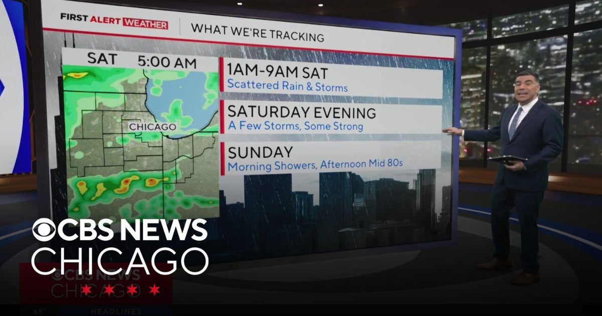 Chicago weather: Scattered showers and storms overnight - CBS Chicago