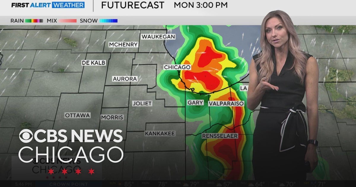 Severe storm risk Monday, Tuesday in Chicago - CBS Chicago