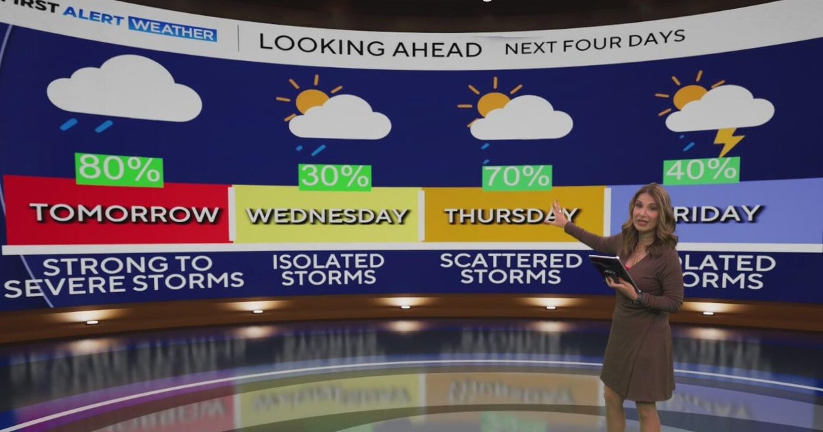 Strong to severe storms expected in North Texas on Tuesday - CBS Texas