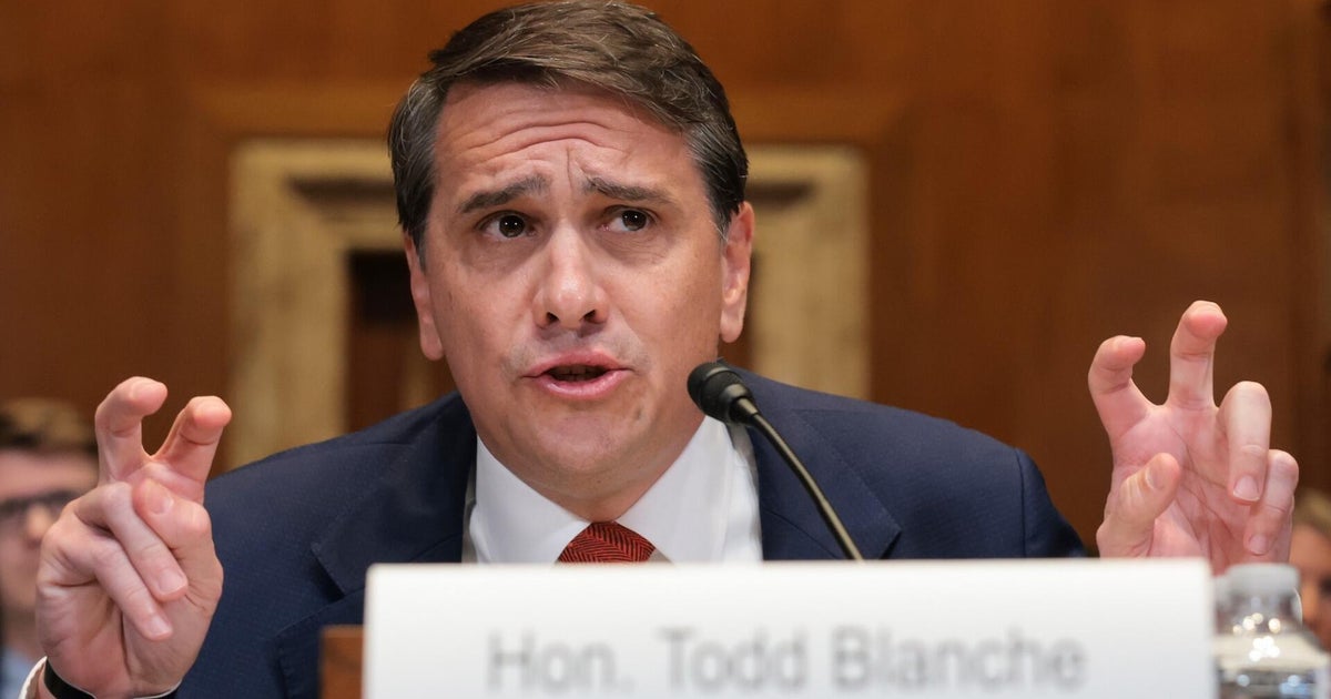 Todd Blanche defends “anti-weaponization fund” during Senate testimony