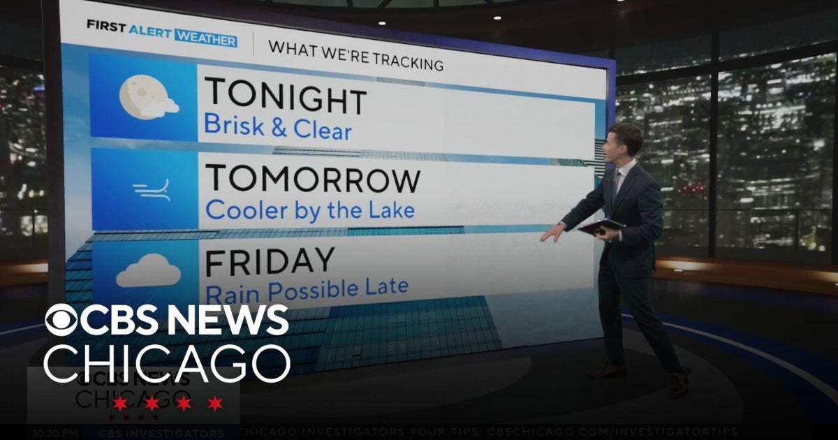 Chicago Weather: Brisk and clear Wednesday night - CBS Chicago
