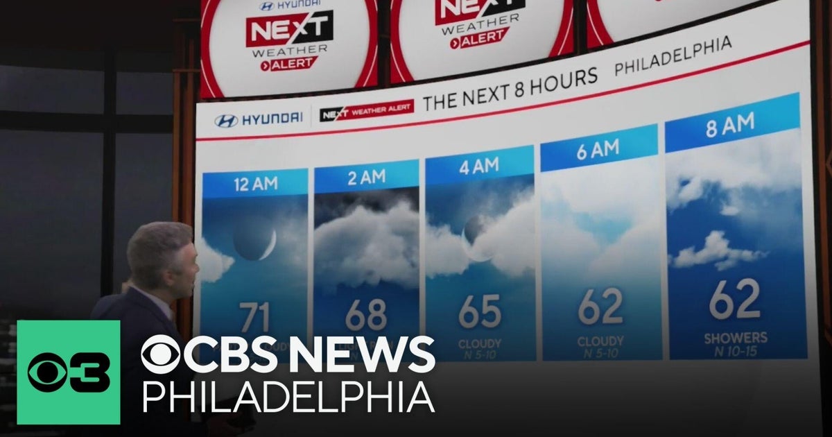 Cooler and cloudy Thursday in Philadelphia region - CBS Philadelphia